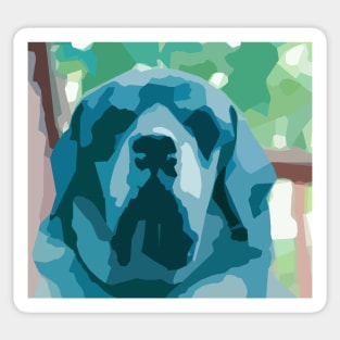 mastiff watercolor Sticker